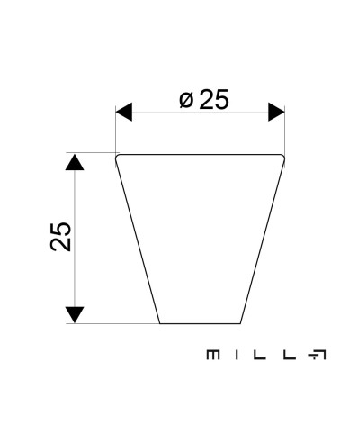 AMBIENT furniture knob with legend