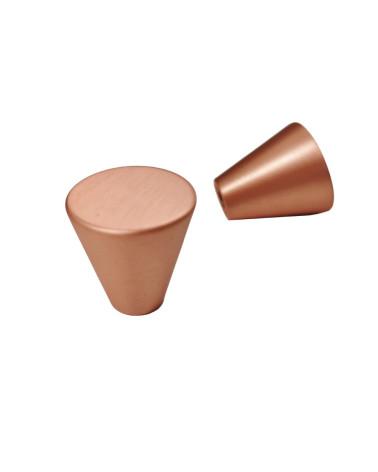 AMBIENT copper furniture knob presented on white background