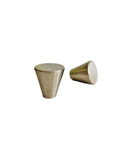 AMBIENT stainless steel furniture knob design handle placed on white background
