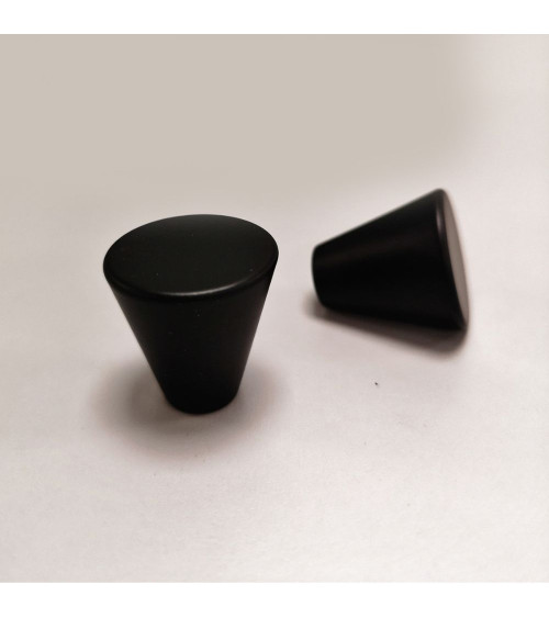 Black furniture knob AMBIENT design handle