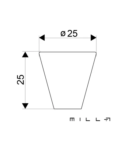 AMBIENT furniture knob with legend