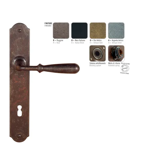 FON rust colour door handle