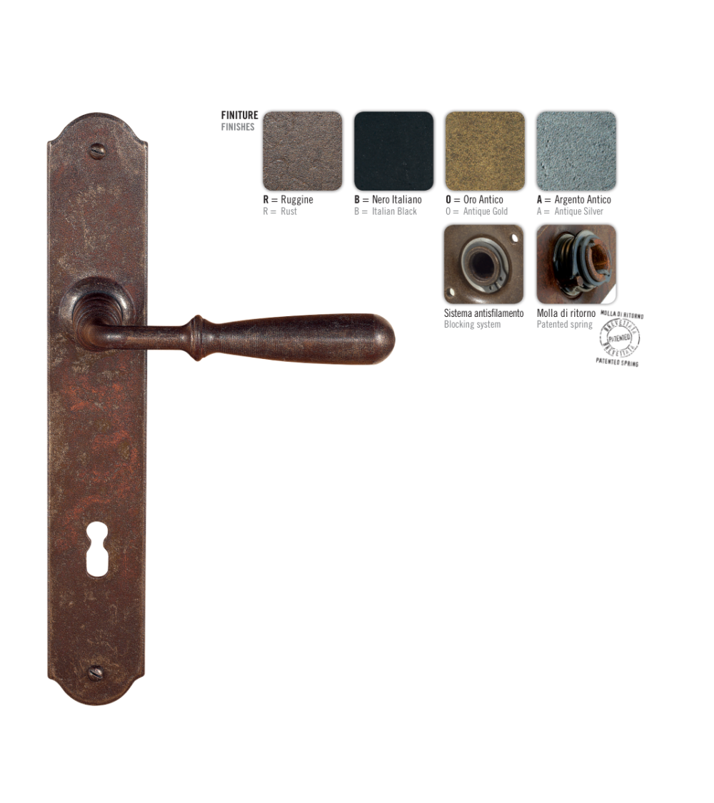 FON rust colour door handle