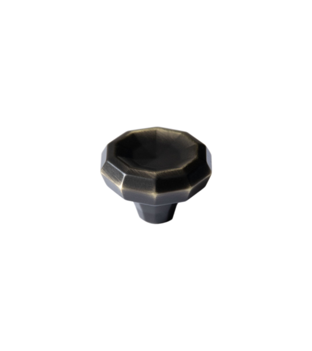 Two-tone bronze and brass CAMPANA furniture knob designer handle