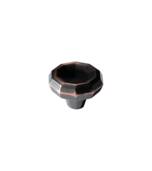 Two-tone bronze and copper furniture knob CAMPANA designer handle