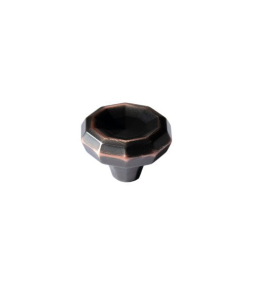 Two-tone bronze and copper furniture knob CAMPANA designer handle