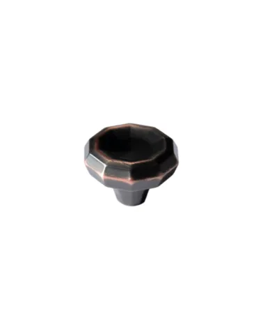 Two-tone bronze and copper furniture knob CAMPANA designer handle