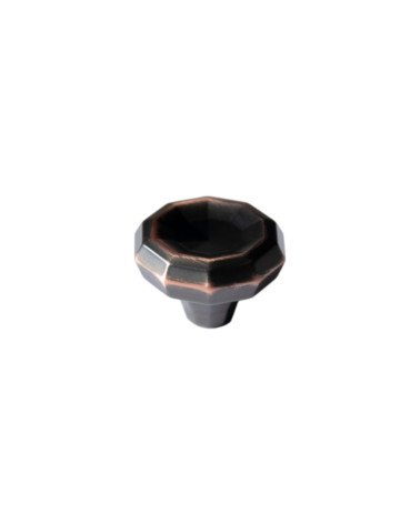 Two-tone bronze and copper furniture knob CAMPANA designer handle