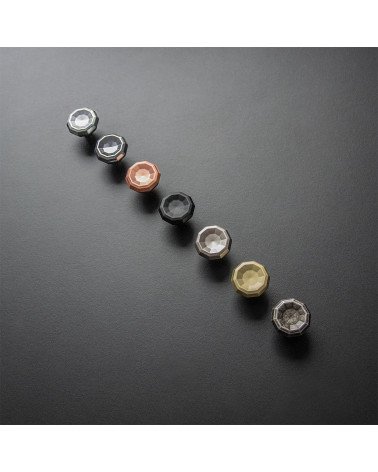 CAMPANA designer furniture knob handles aligned on a black surface