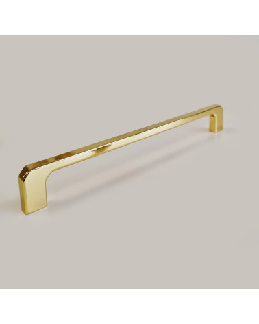 CAMPANA polished gold furniture handle designer handle slightly angled