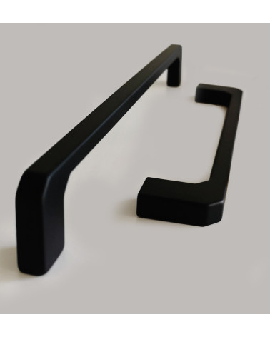 CAMPANA black furniture handle designer handle close-up view