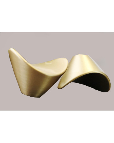 DIUNA matt gold furniture knob designer handle front view