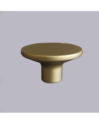 ASTRO matt gold furniture knob design handle front view