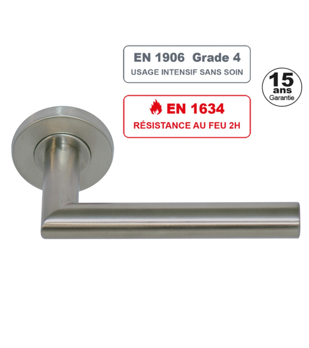 ALTESSE door handle in 304 stainless steel Grade 4 fire resistant