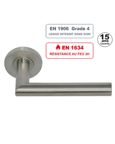 ALTESSE door handle in 304 stainless steel Grade 4 fire resistant