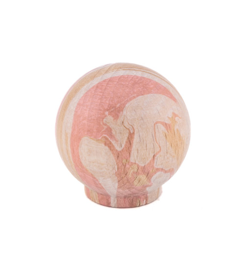 Pink beech wood furniture knob Ebru