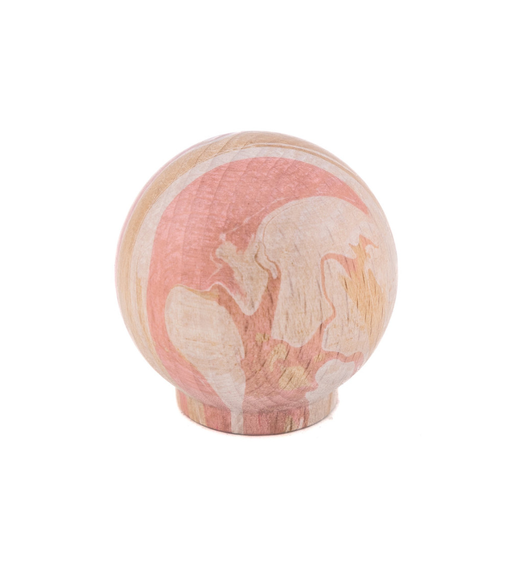 Pink beech wood furniture knob Ebru