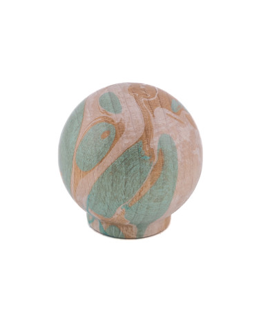 Aqua beech wood furniture knob Ebru