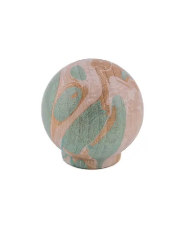 Aqua beech wood furniture knob Ebru