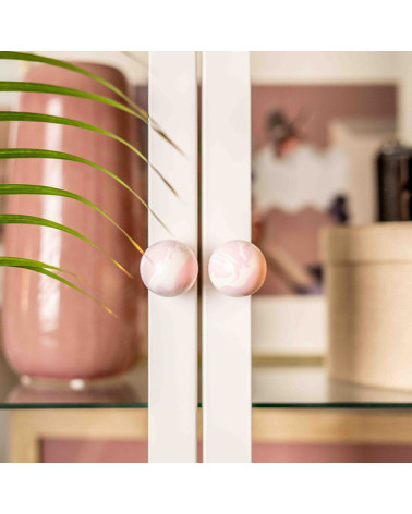 Beech wood furniture knob Lilas Ebru