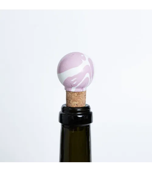 Beech wood furniture knob Lilac Ebru