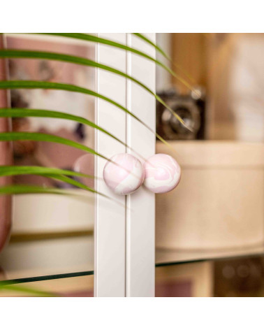 Beech wood furniture knob Lilas Ebru