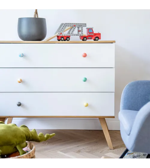 Beech wood furniture knob Le paradis des citrouilles Ebru