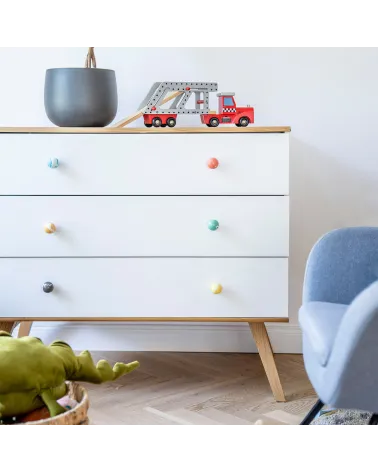 Beech wood furniture knob Le paradis des citrouilles Ebru