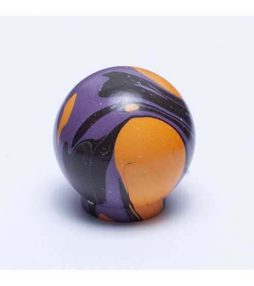 Beech wood furniture knob Violet Lune Ebru