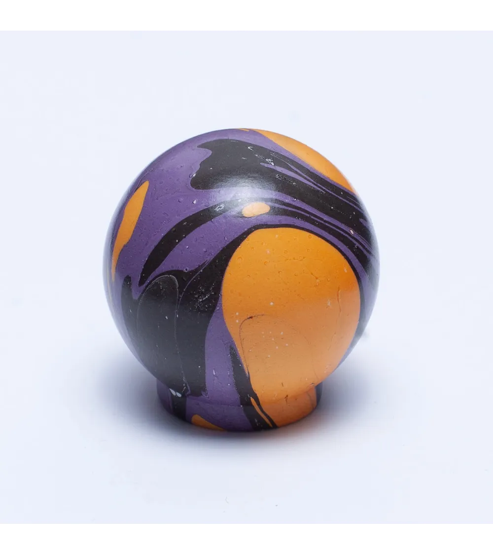 Beech wood furniture knob Violet Lune Ebru