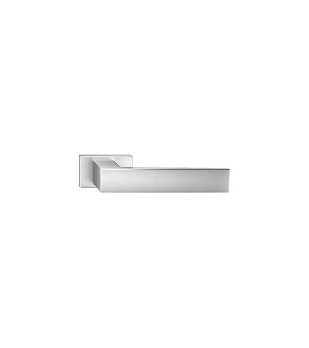 Satin chrome Focus door handle designer handle