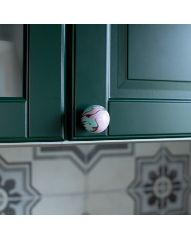 Beech wood furniture knob Funky Noir Ebru