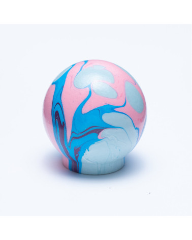 Beech wood furniture knob electric pink rays Ebru