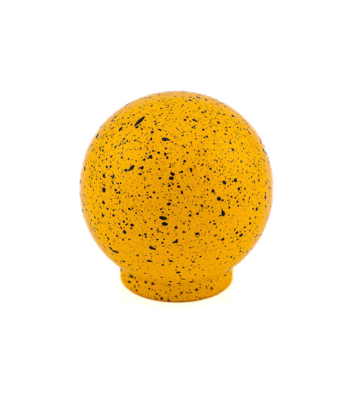 Beech wood furniture knob in yellow and black Mix