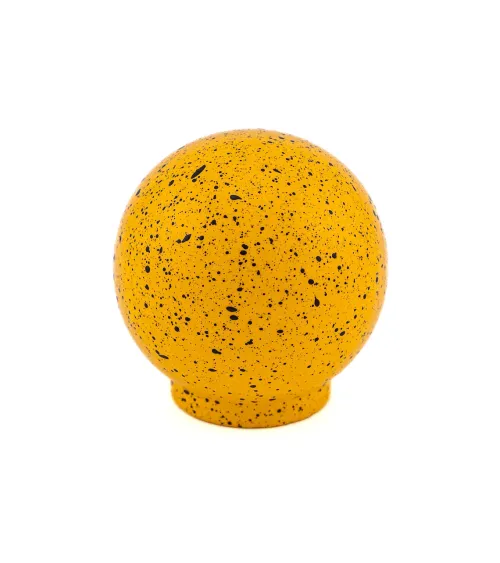 Beech wood furniture knob in yellow and black Mix