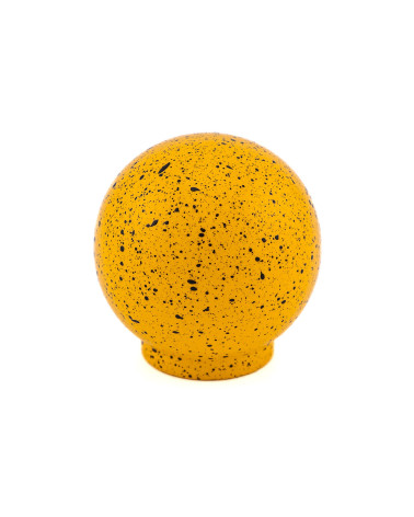Beech wood furniture knob in yellow and black Mix
