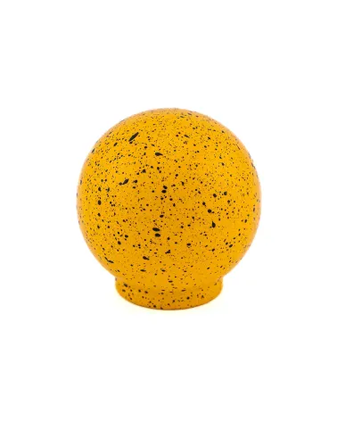 Beech wood furniture knob in yellow and black Mix