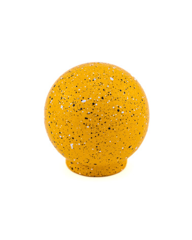 Beech wood furniture knob in yellow, black and white Mix