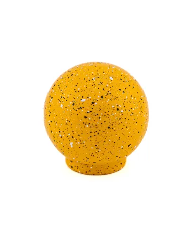 Beech wood furniture knob in yellow, black and white Mix