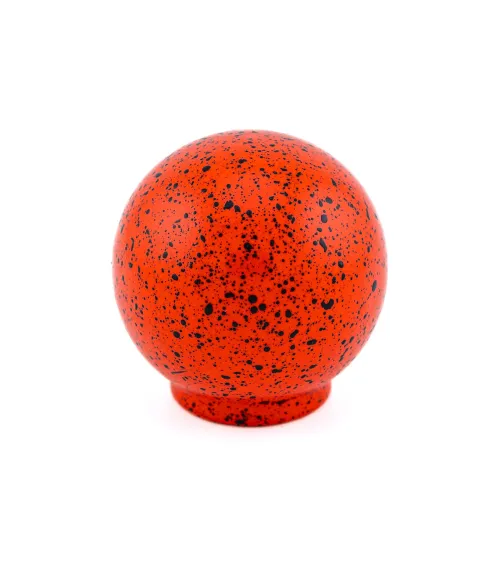Beech wood furniture knob in red and black Mix
