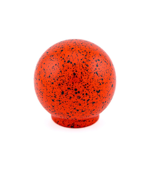 Beech wood furniture knob in red and black Mix