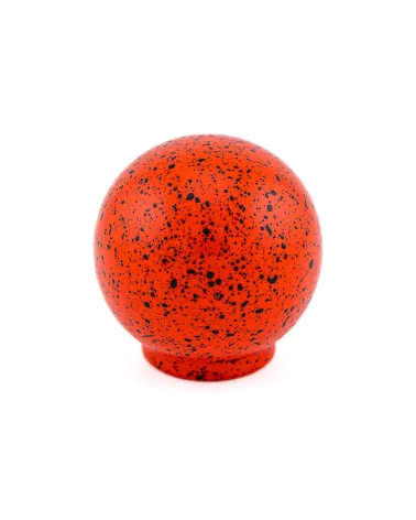 Beech wood furniture knob in red and black Mix