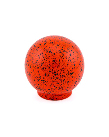 Beech wood furniture knob in red and black Mix