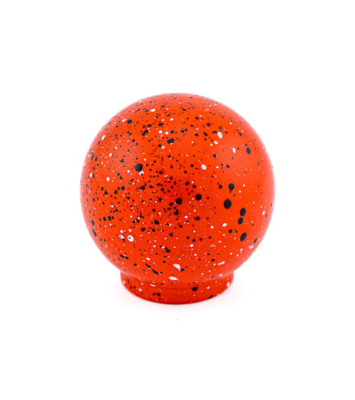 Beech wood furniture knob in red, black and white Mix