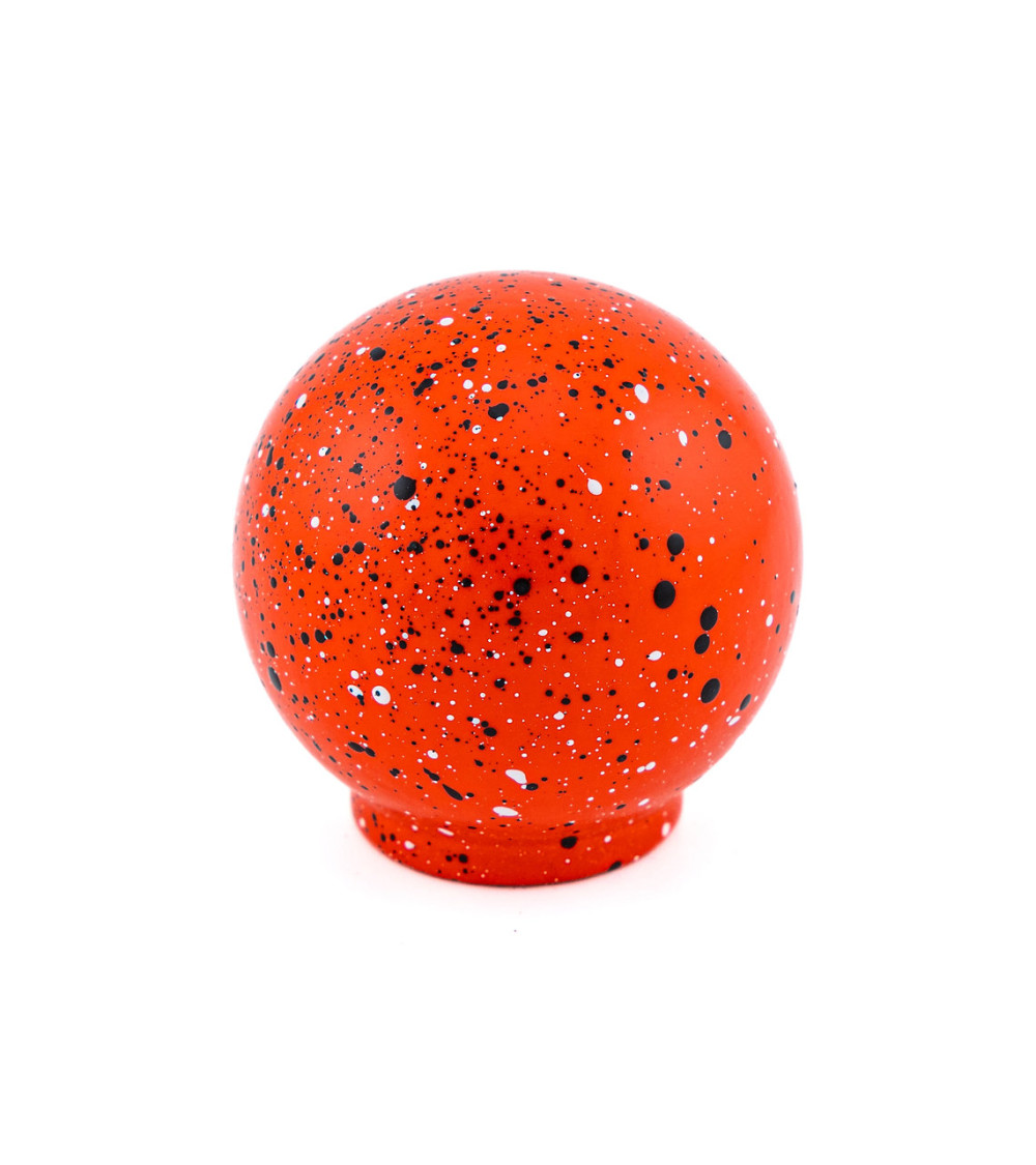 Beech wood furniture knob in red, black and white Mix