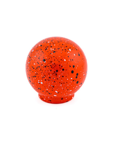 Beech wood furniture knob in red, black and white Mix