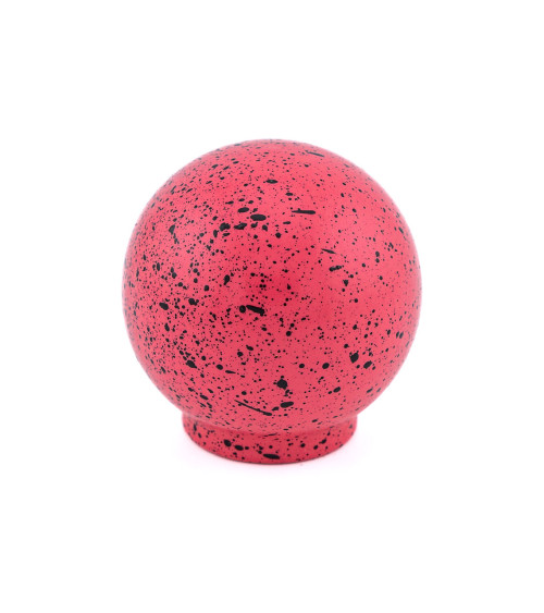 Beech wood furniture knob in dark pink and black Mix