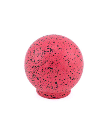 Beech wood furniture knob in dark pink and black Mix