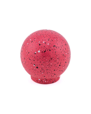 Beech wood furniture knob in dark pink and black and white Mix