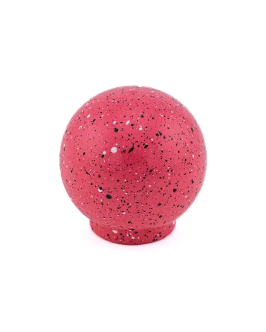 Beech wood furniture knob in dark pink and black and white Mix